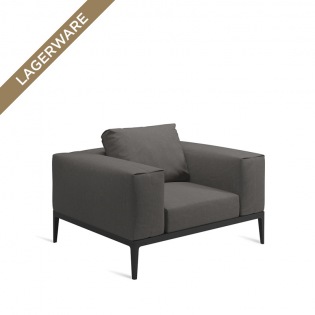 Gloster GRID Loungesessel Meteor, Polster Cameron Granite