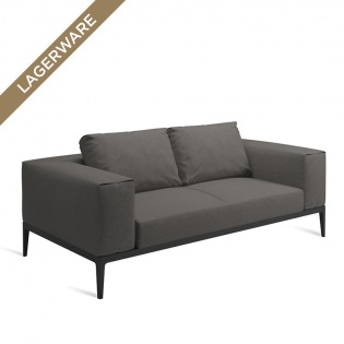 Gloster GRID 2-Sitzer Sofa Meteor, Polster Cameron Granite