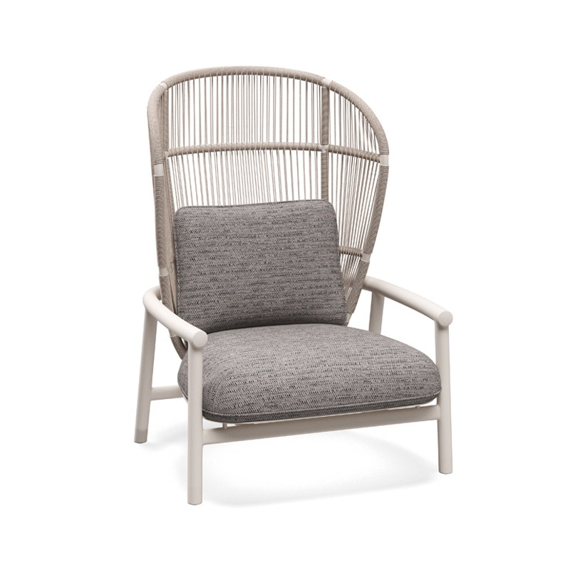 Gloster FERN ALU Sessel mit hoher Rückenlehne